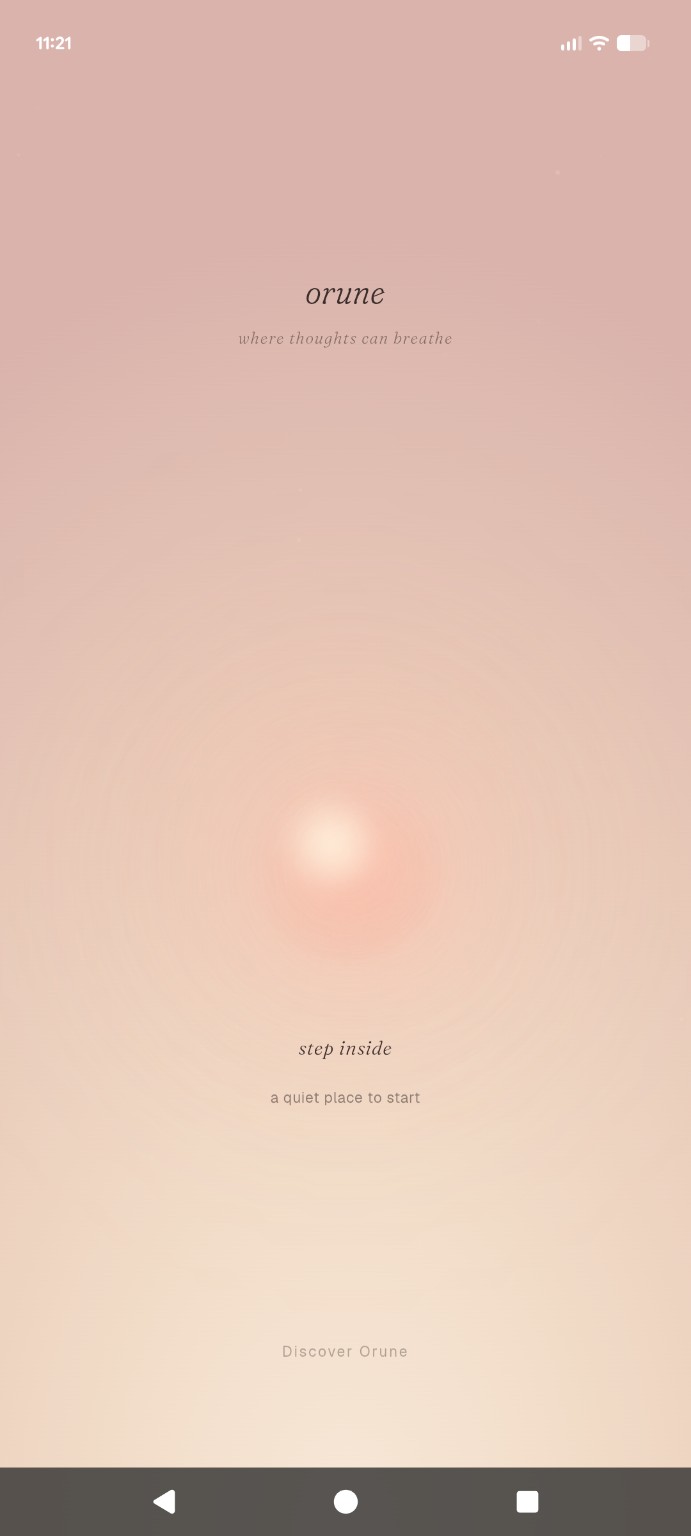Orune peach atmosphere for reflection